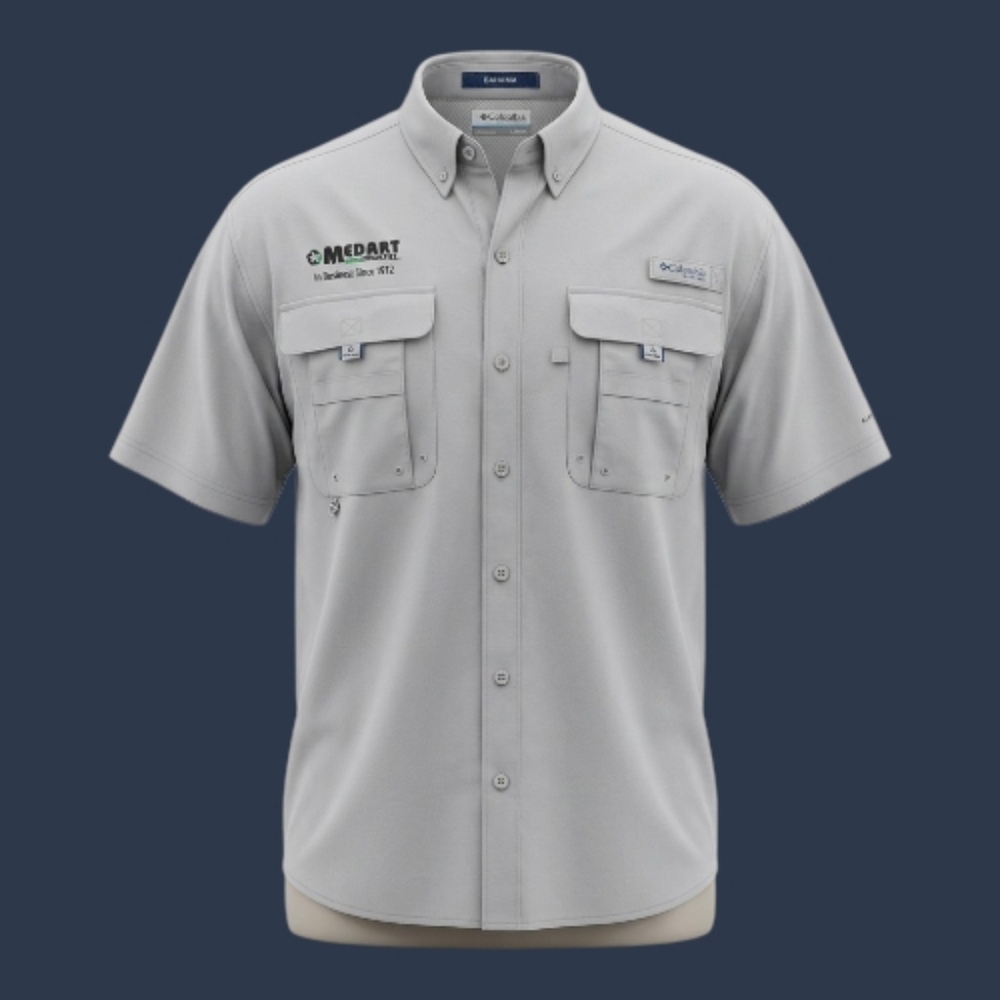 Columbia Gray Button-Up Shirt